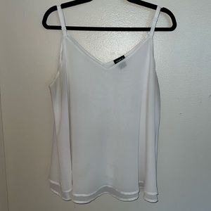 TORRID Sophie Chiffon Swing Cami WHITE Size 0